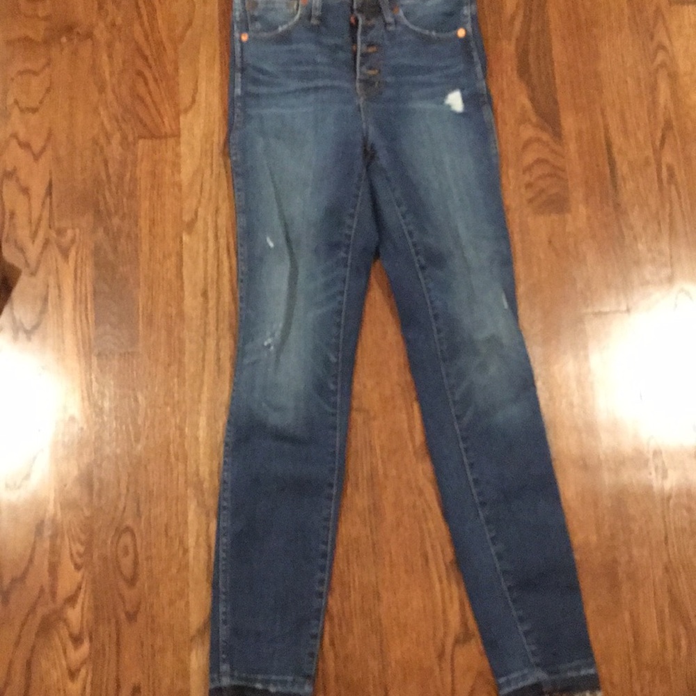 Madewell high rise skinny jeans // Button Fly